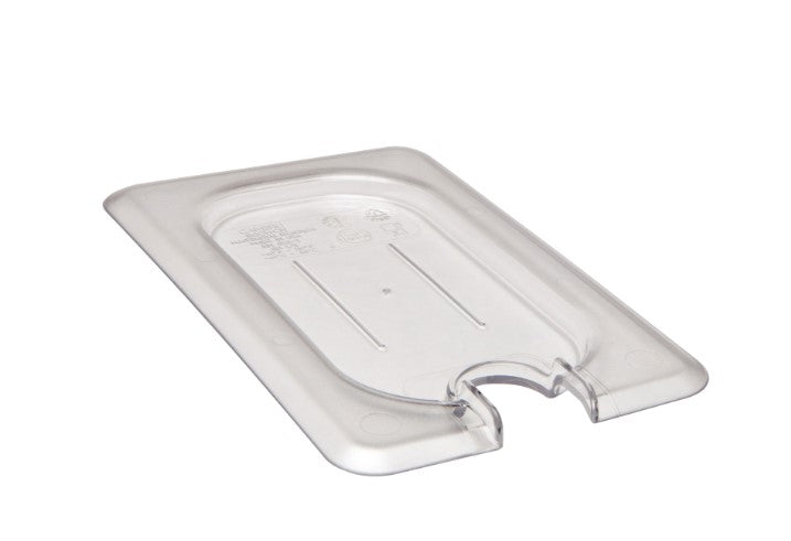 Cambro Food Pan Cover 1/9 Flat Notched Clear