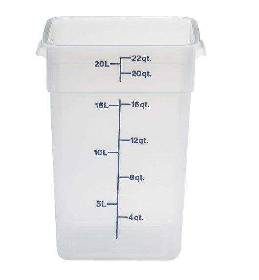 Cambro Food Square 22qt Translucent
