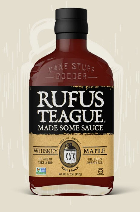 Rufus Whiskey Maple BBQ Sauce 15.2oz