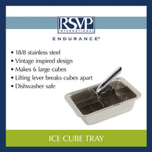 Load image into Gallery viewer, Ice Cube Tray LG 2 x 1-1/2in Stainless Steel
