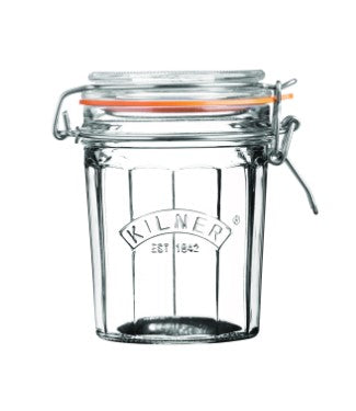 Facetted Clip Top Jar 15.2oz