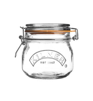 Round Clip Top Jar 17oz