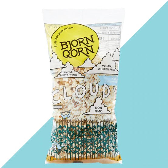 Bjorn Qorn Popcorn - Cloudy (Salted) 3oz