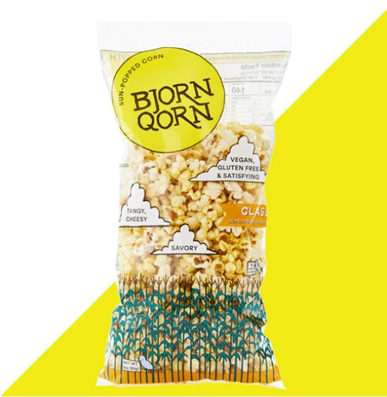 Bjorn Qorn Popcorn - Classic 3oz