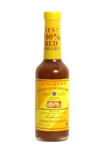 Linghams Garlic Hot Sauce 12.6oz