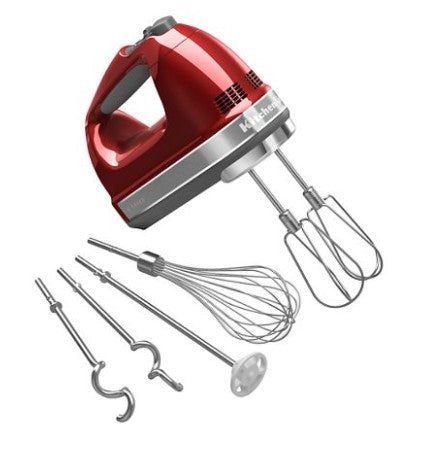 KitchenAid Pro Hand Mixer 9 Speed - Apple Red
