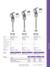 Load image into Gallery viewer, Robot Coupe Hand Mixer 14in MP350
