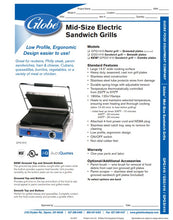 Load image into Gallery viewer, Panini Press Grooved 14x10 120v
