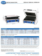 Load image into Gallery viewer, Panini Press Grooved 14x10 120v
