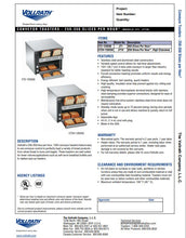 Load image into Gallery viewer, Conveyor Toaster CT2H120250
