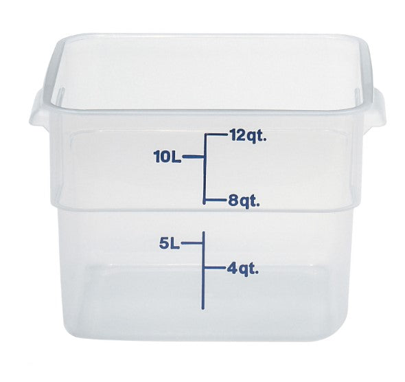 Cambro Food Sq Translucent 12QT