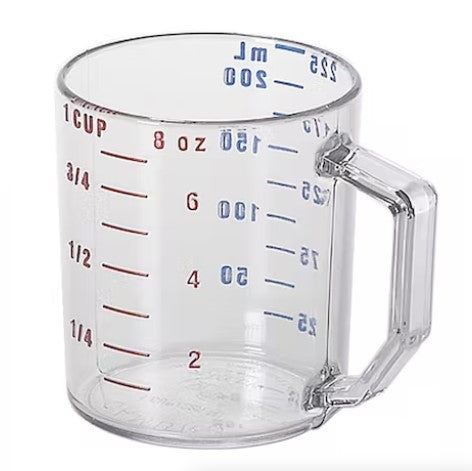 Measuring Cup 1 Cup Clear Dry