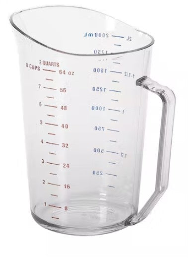 Measuring Cup 2 Qt Clear Dry