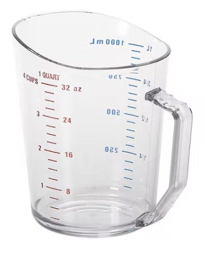 Measuring Cup 1 Qt Clear Dry