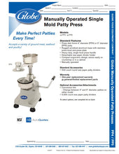 Load image into Gallery viewer, Hamburger Patty Press 5” Diameter PP5
