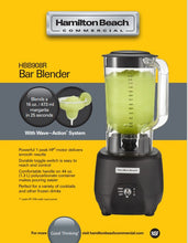 Load image into Gallery viewer, Bar Blender Poly 44OZ HBB908R
