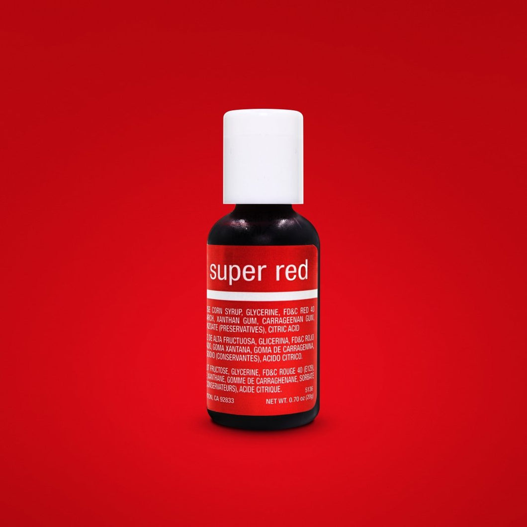 Chefmaster Gel Super Red 0.70oz