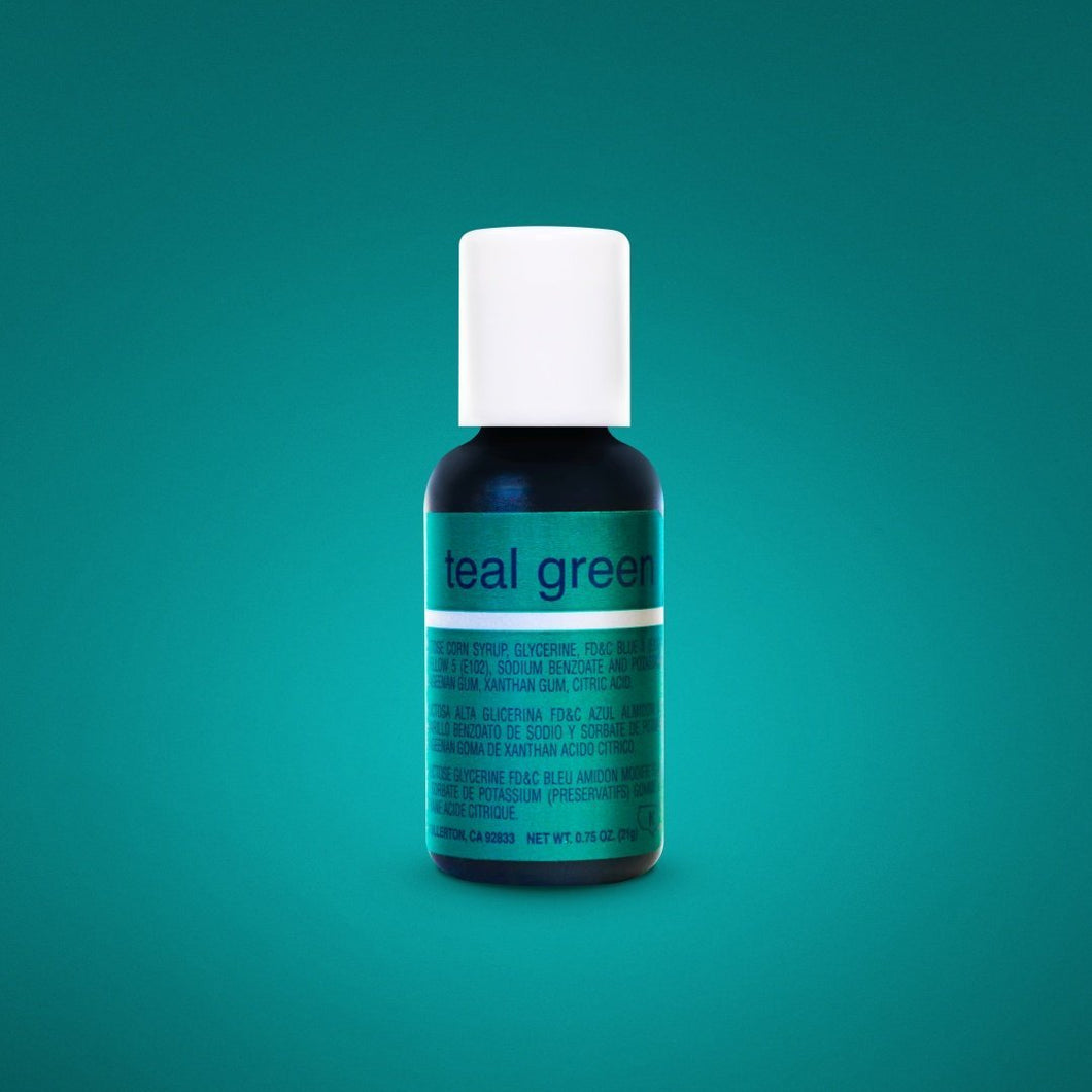 Chefmaster Gel Teal Green 0.70oz
