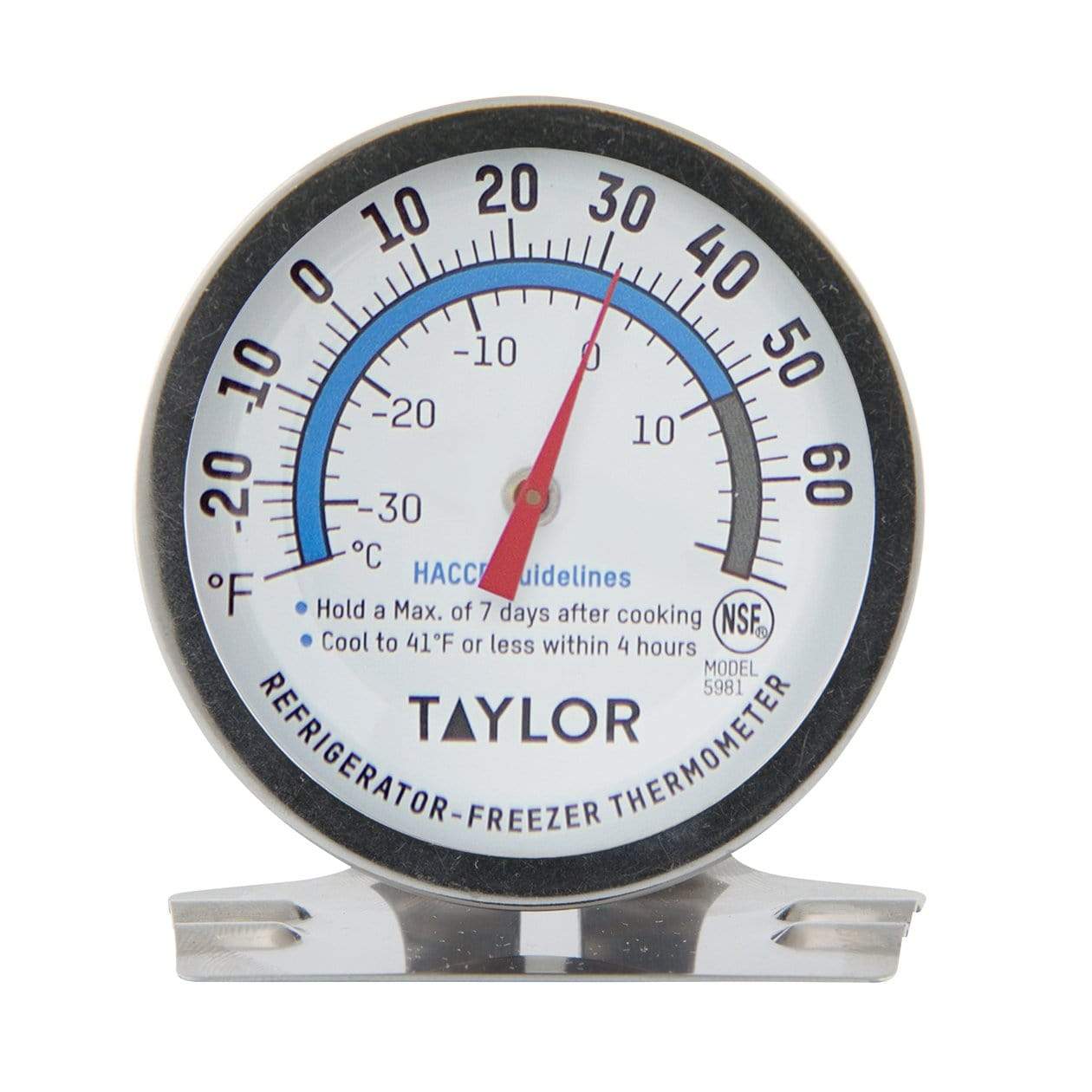 Taylor 3507 Freezer-Refrigerator Thermometer - Durable - For  Refrigerator/Freezer