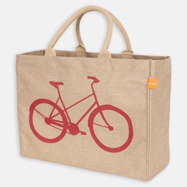 Tote Bag - Jute Bicycle