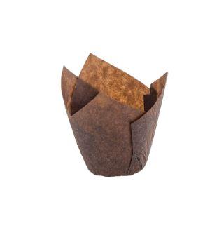 Bake Cup Mini Tulip - Brown (APX 200)