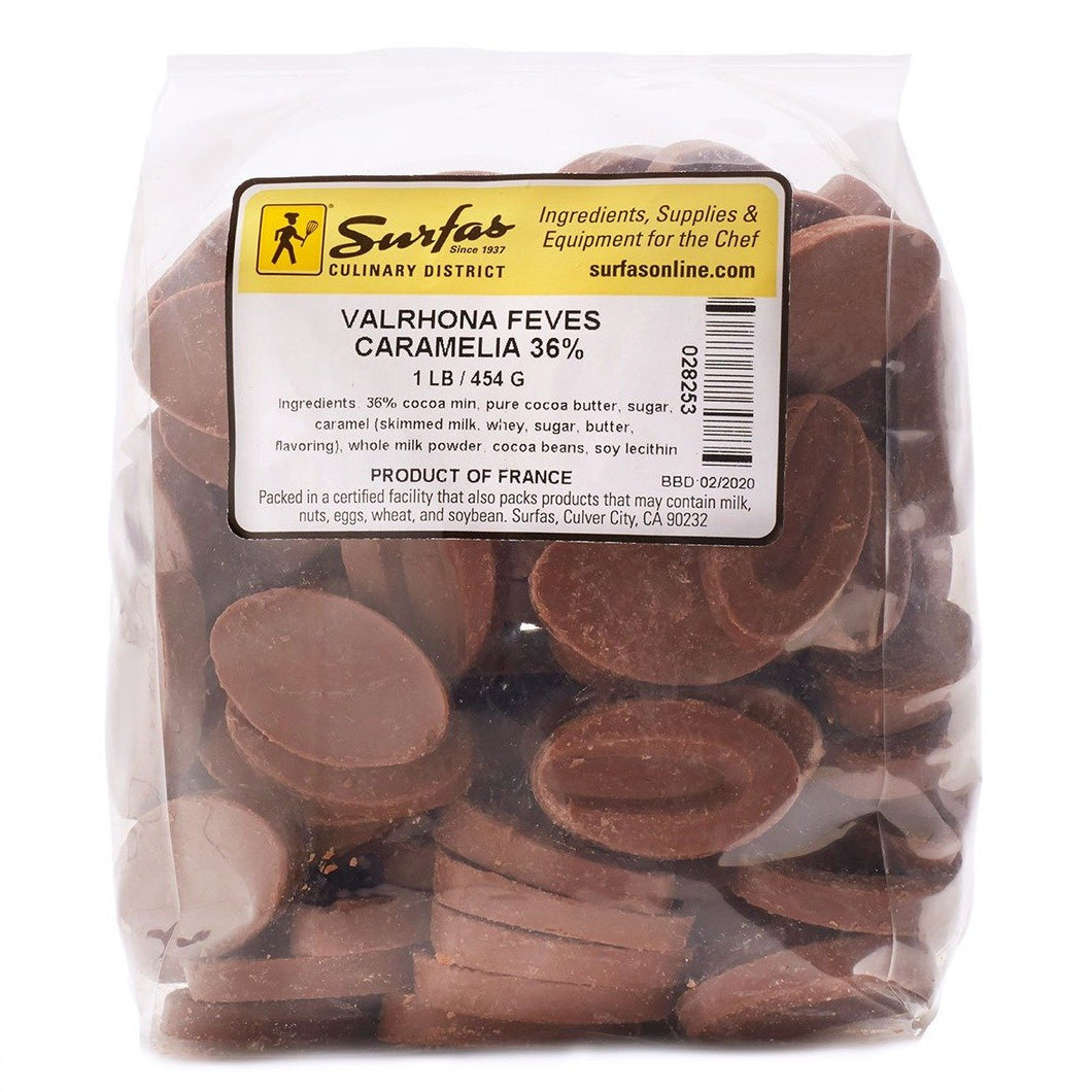 Valrhona Feves 36% Caramelia 1lbs