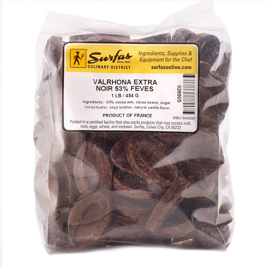Valrhona Feves 53% EXTRA NOIR 1lbs