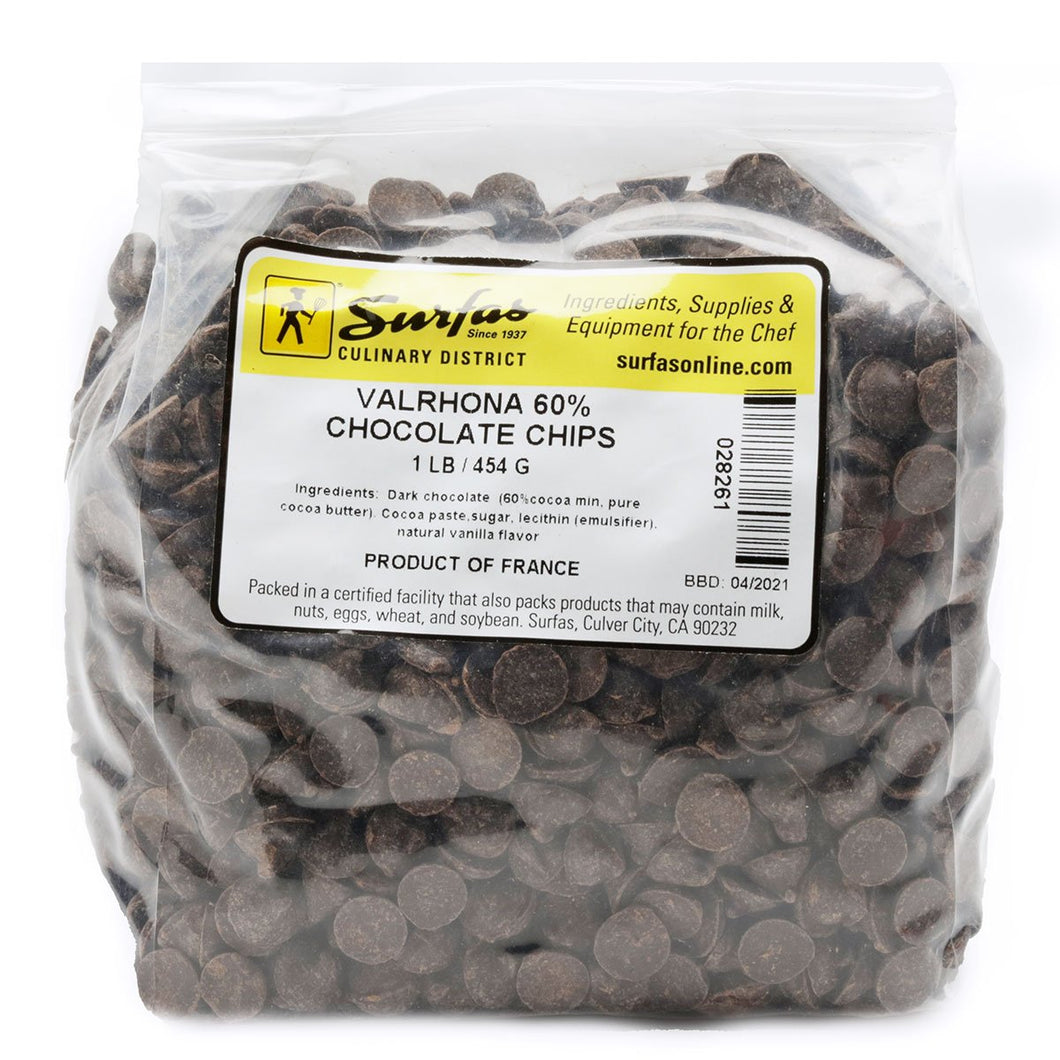 Valrhona Chocolate Chips 60% 1lb