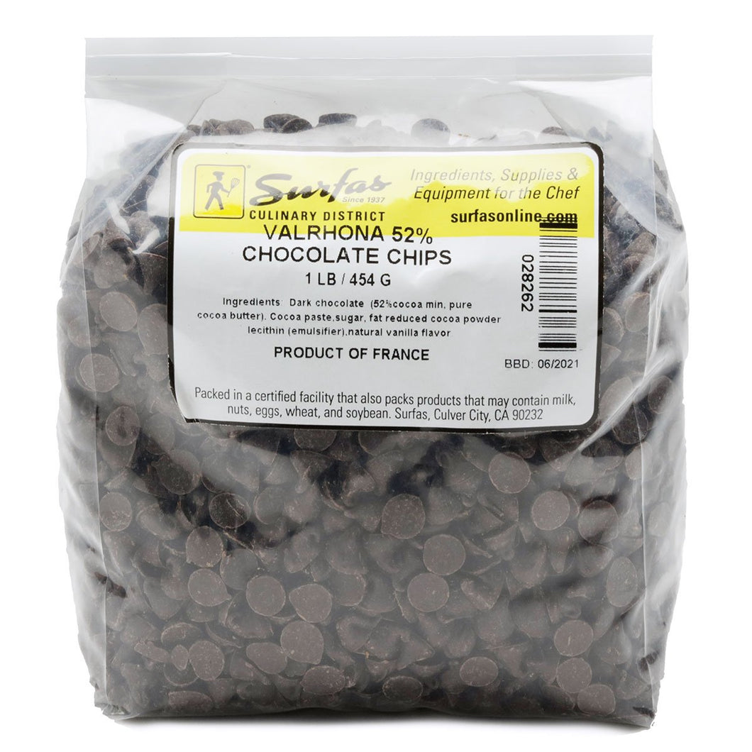 Valrhona Chocolate Chips 52% 1lb