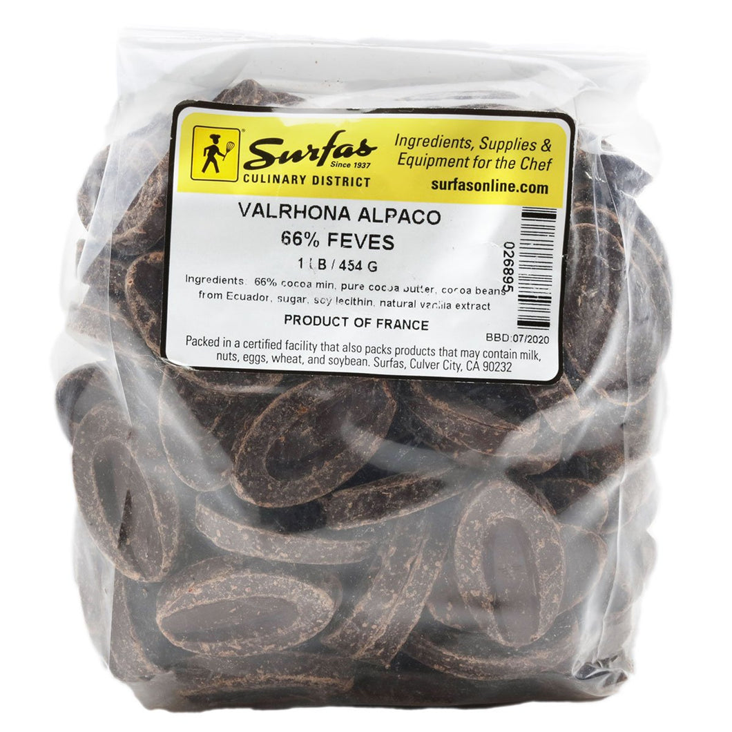 Valrhona Feves 66% Alpaco 1lbs