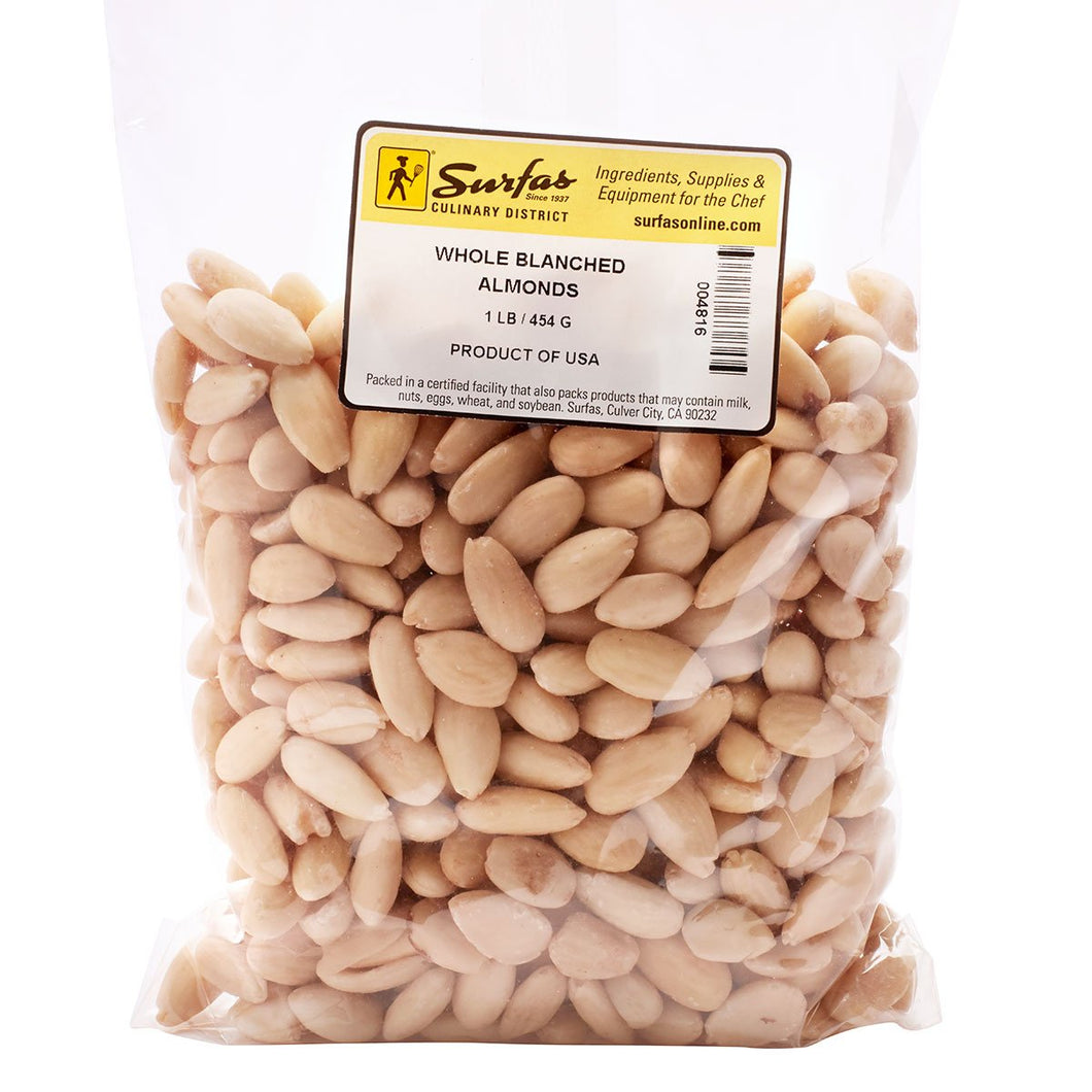 Whole Blanched Almonds 1lb