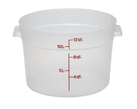 Cambro Food Round Translucent Storage 12qt