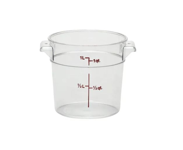 Cambro Food Storage Round Clear 1qt