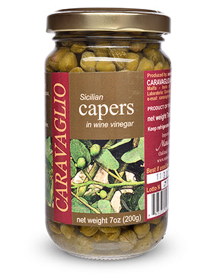 Caravaglio Capers in Wine Vinegar 7oz