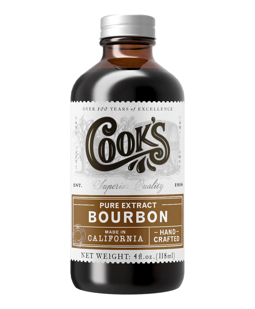 Cooks Bourbon Extract 4oz