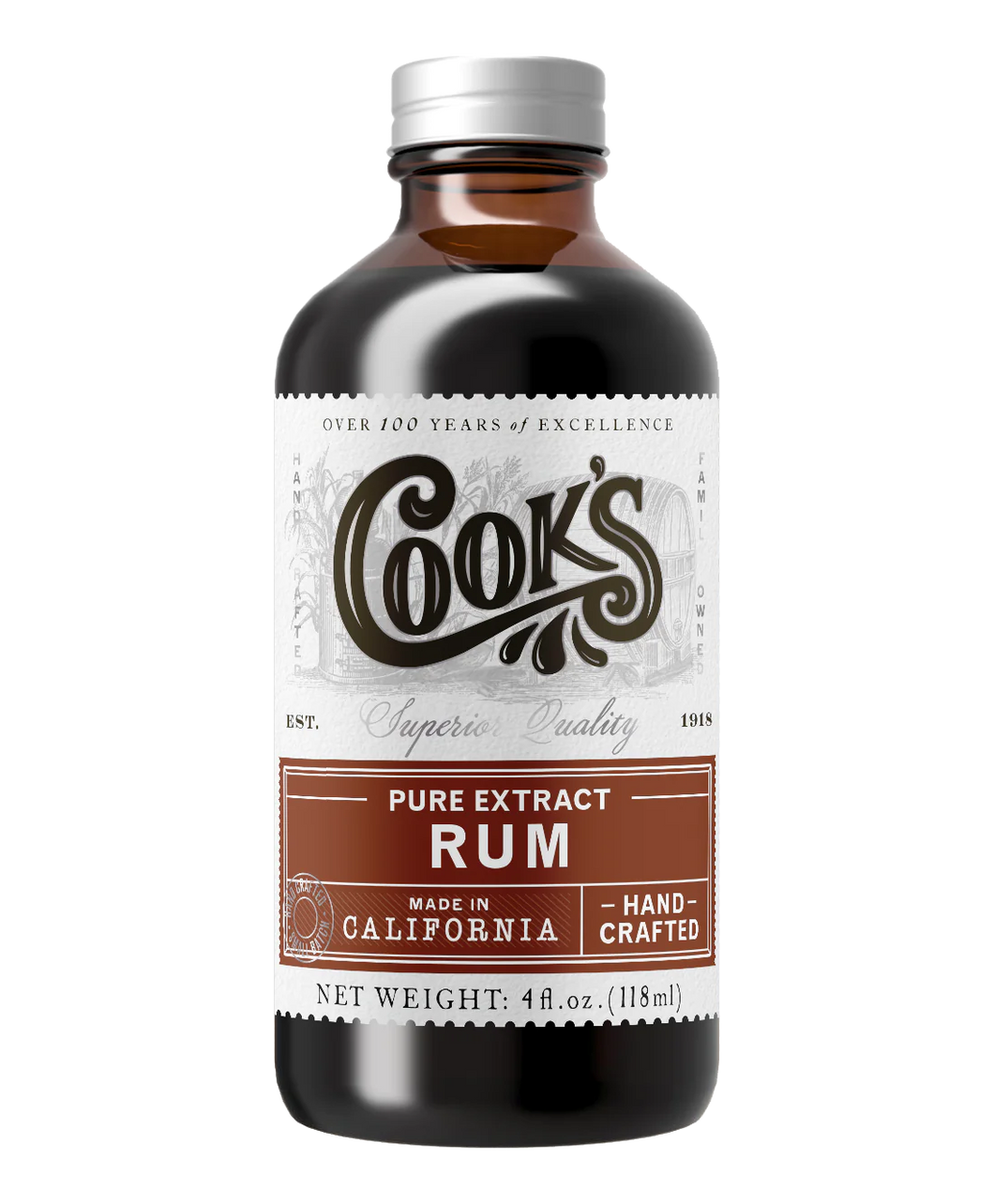 Cooks Rum Extract 4oz