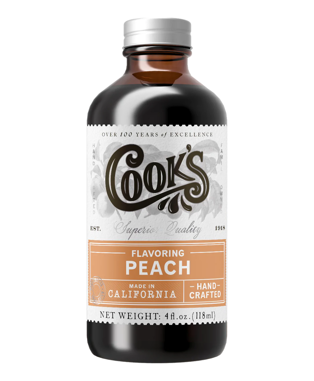 Cooks Peach Flavor 4oz