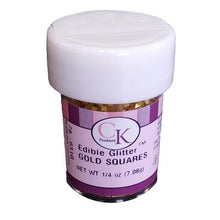Load image into Gallery viewer, Edible Pastry Glitter - Gold Squares 1/4oz
