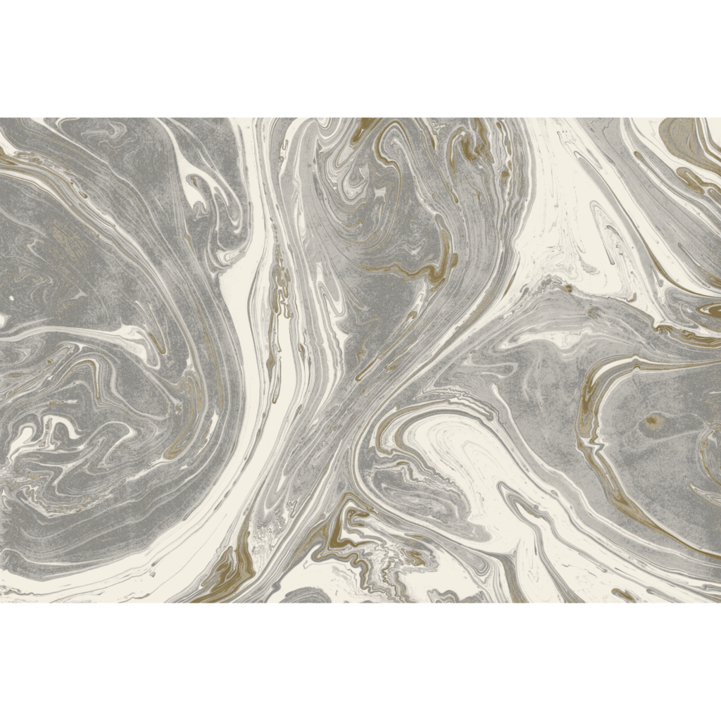 Gray & Gold Marbled Paper Placemat