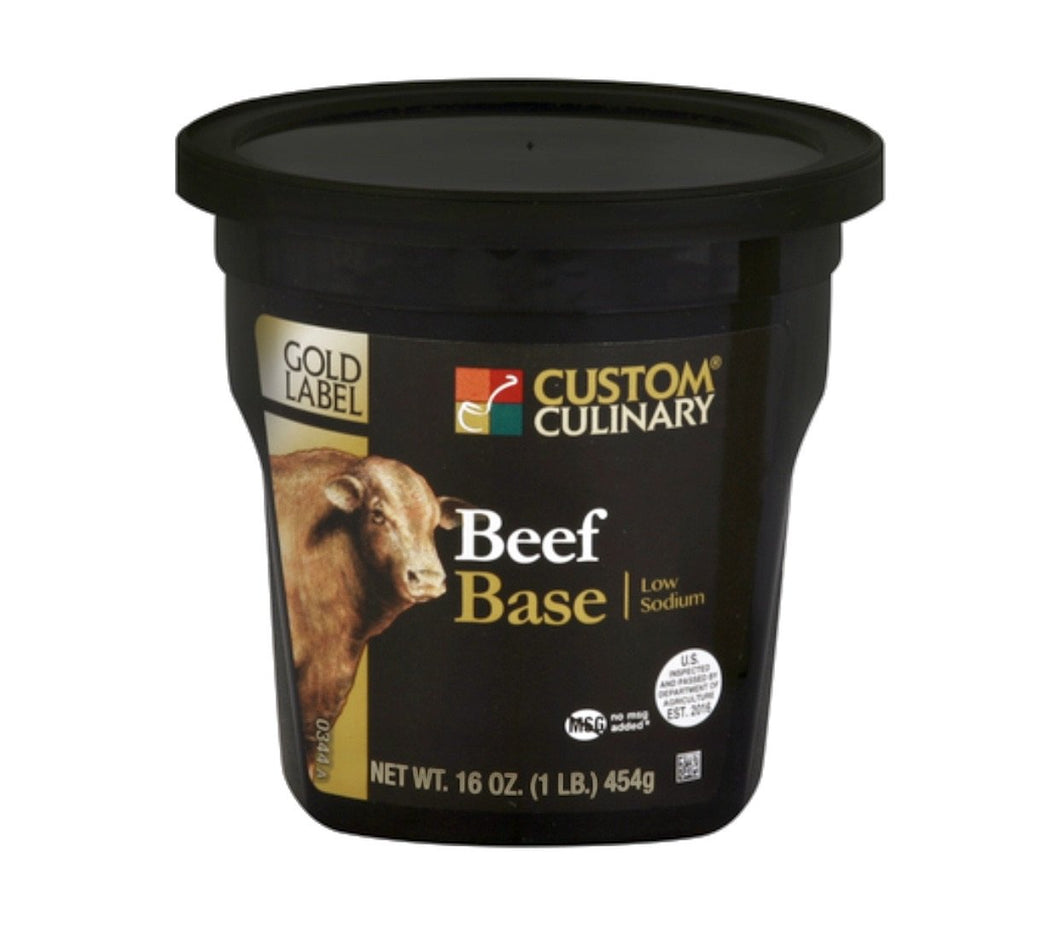Custom Culinary Gold Low Sodium Beef Base 1lbs