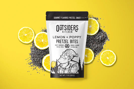 Outsiders Pretzels Lemon Poppy 7oz
