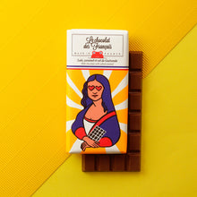Load image into Gallery viewer, &quot;Chocolat des Francais&quot; Milk Chocolate with Salted Caramel Bar 80g
