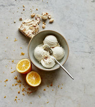 Load image into Gallery viewer, Nancy&#39;s Fancy Lemon Torrone Ice Cream Pint
