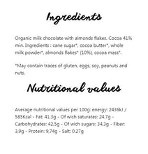 Load image into Gallery viewer, &quot;Chocolat des Francais&quot; Milk Chocolate with Almond Bar 80g
