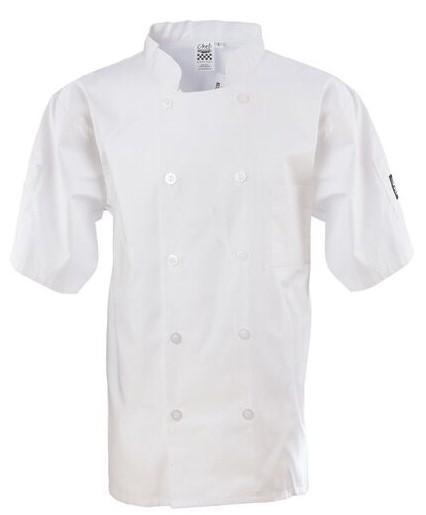 Chef Coat White Short Sleeve MED
