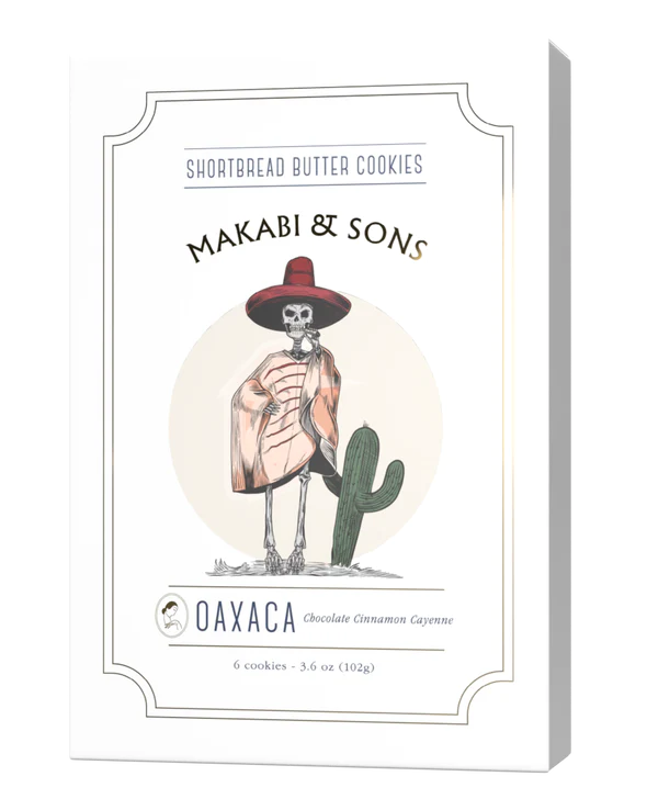 Makabi & Sons Oaxaca Cinnamon Cayanne Shortbread Cookies 3.6oz