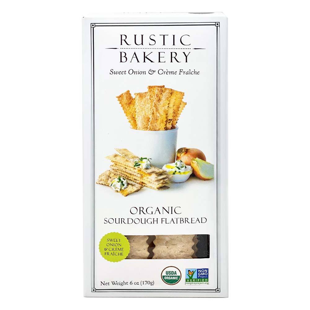Rustic Flatbread Sweet Onion & Creme Fraiche Crackers