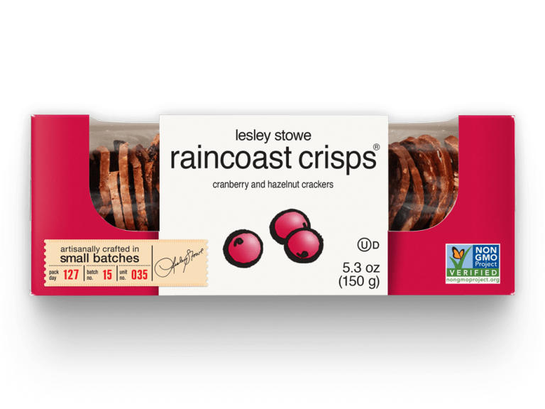 Raincoast Cranberry & Hazelnut Crackers 5.3oz