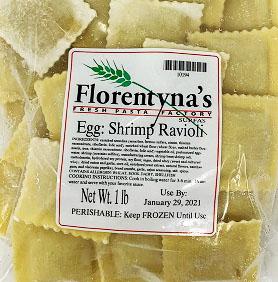 Florentyna's Egg Ravioli Shrimp (Frozen) 1lb