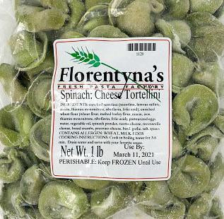 Florentyna's Tortellini Spinach & Cheese (Frozen) 1lb